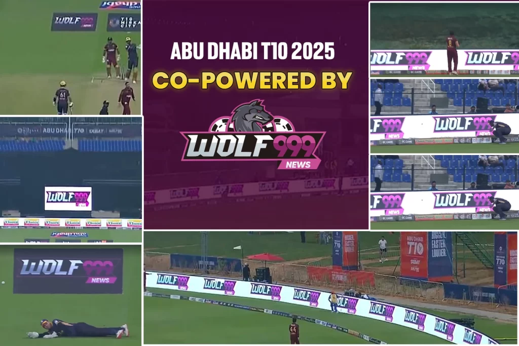 Abu Dhabi T10 League 2025 – Wolf999 News Shines Bright as Co-Power Partner