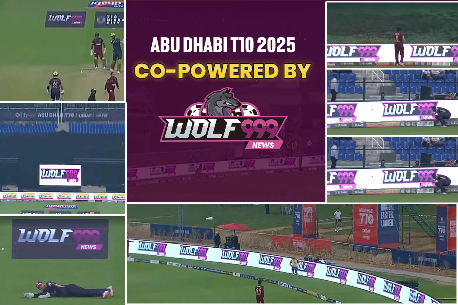 Abu Dhabi T10 League 2025 – Wolf999 News Shines Bright as Co-Power Partner