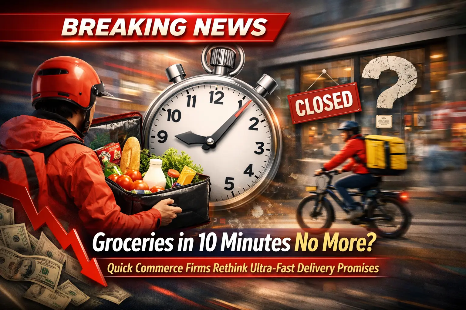 Groceries in 10 Minutes No More? Quick Commerce Firms Rethink Ultra-Fast Delivery Promises