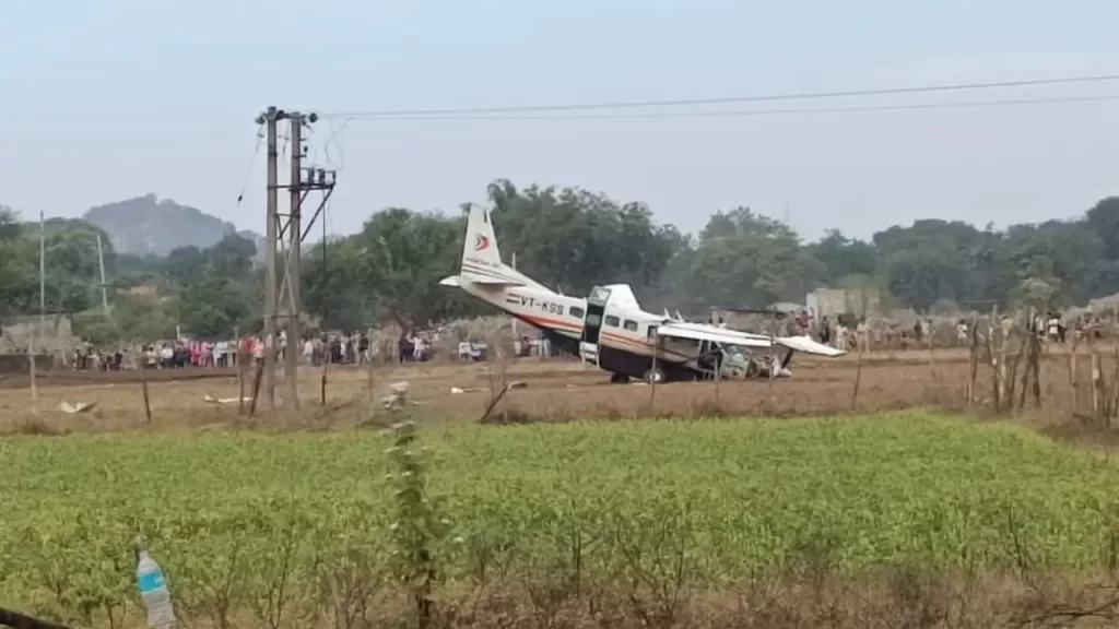 9-Seater Aircraft Crash-Lands Near Rourkela, All Onboard Safe Rourkela, Odisha