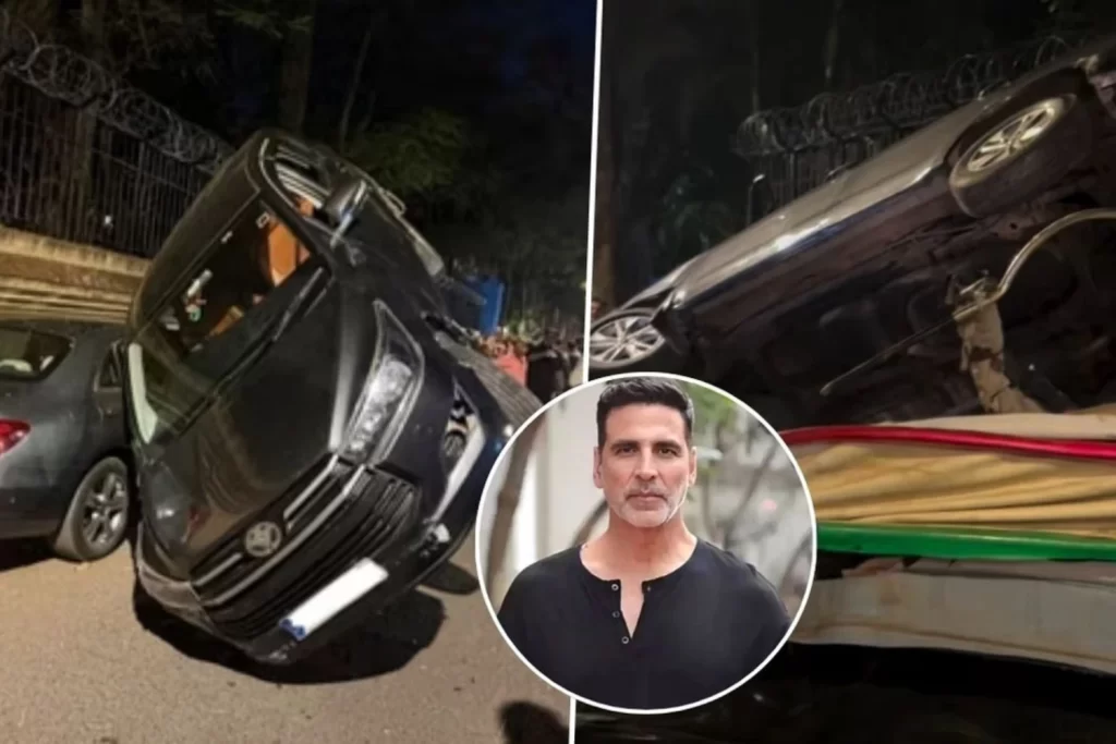 Akshay Kumar’s Security Vehicle Meets With an Accident in Mumbai