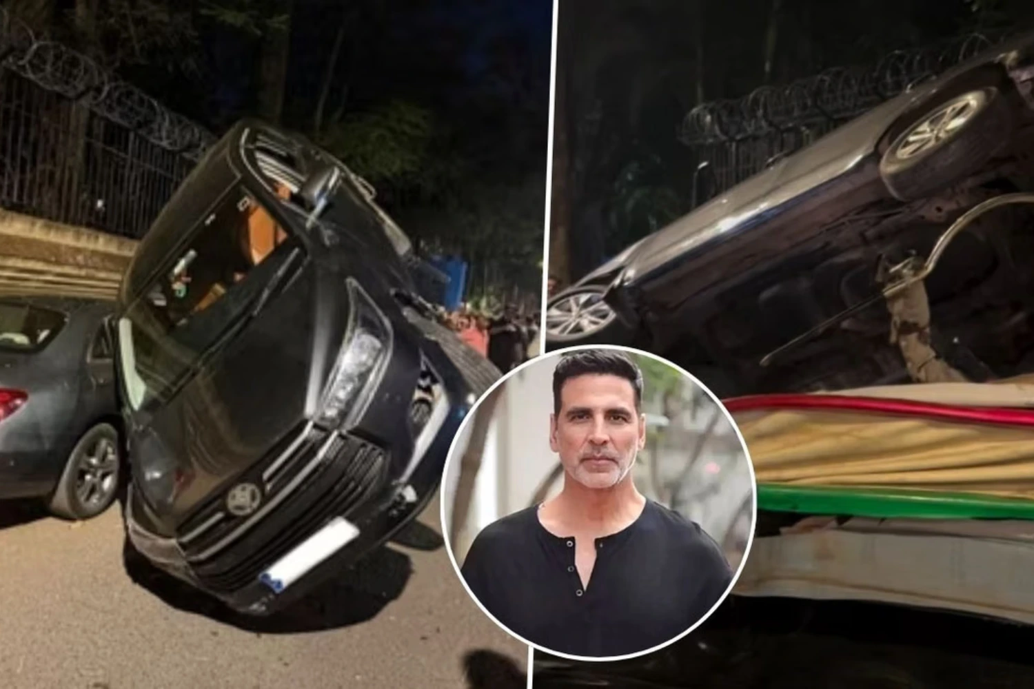 Akshay Kumar’s Security Vehicle Meets With an Accident in Mumbai