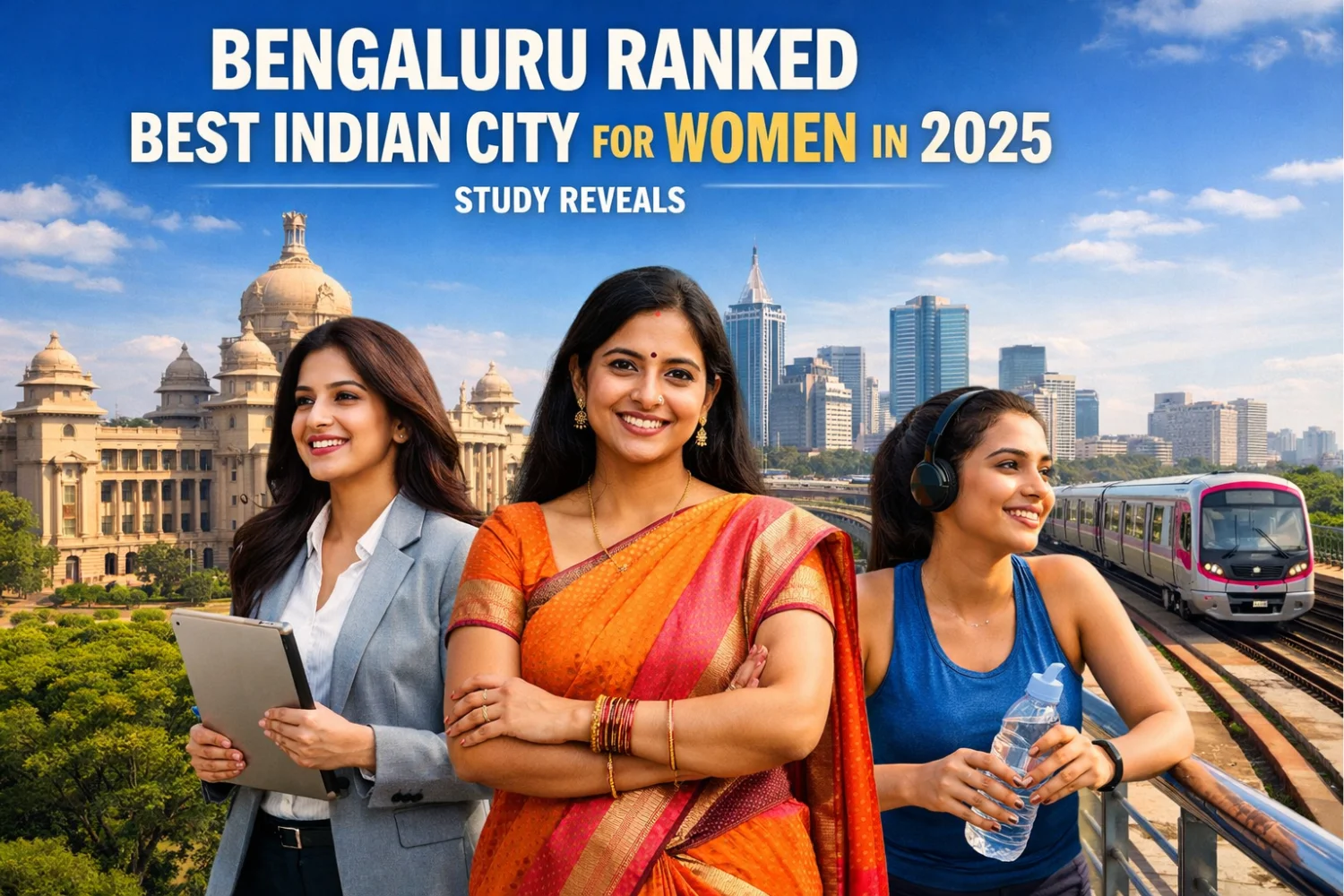 Bengaluru Ranked Best Indian City for Women in 2025, Study Reveals