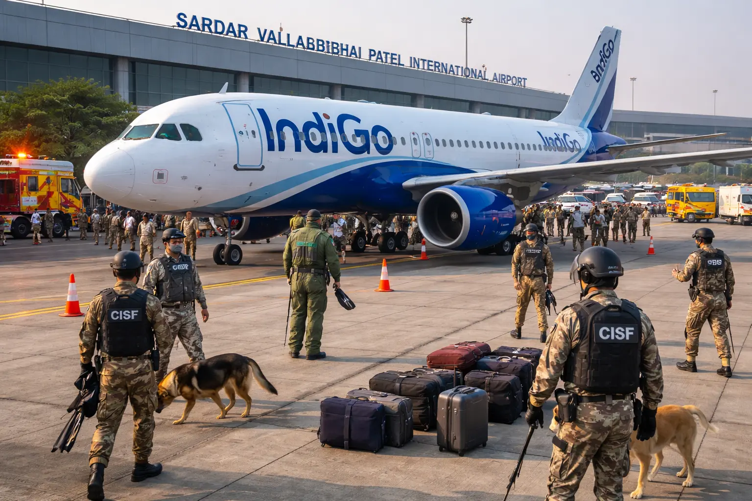 IndiGo Kuwait–Delhi Flight Makes Emergency Landing in Ahmedabad After Bomb Threat