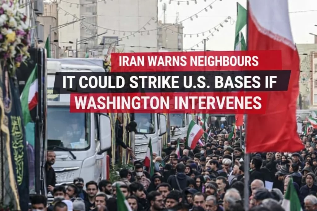 Iran Warns Neighbours It Could Strike U.S. Bases if Washington Intervenes