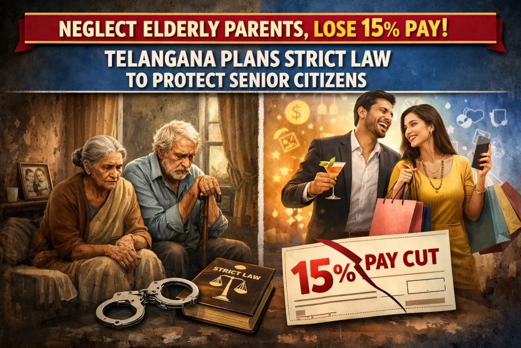 Neglect Elderly Parents, Lose 15% Pay Telangana Plans Tough Law to Protect Senior Citizens