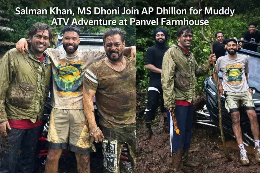 Salman Khan, MS Dhoni Join AP Dhillon for Muddy ATV Adventure at Panvel Farmhouse