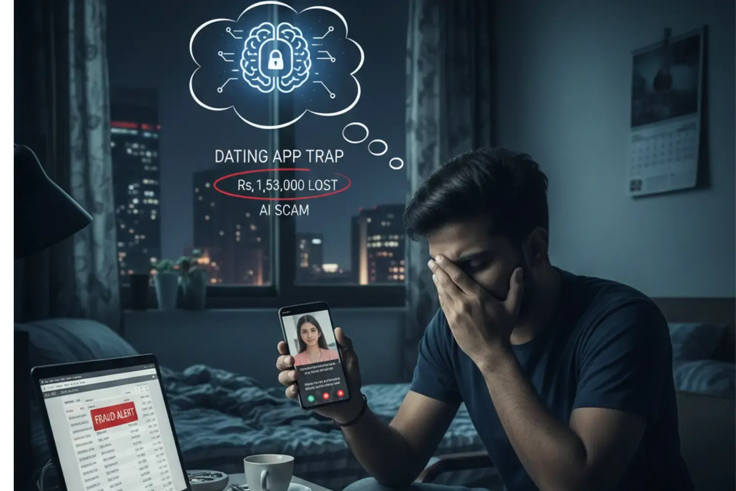 Dating App TrapDating App Trap: Bengaluru Youth Loses Rs 1.53 Lakh in AI-Generated Blackmail Scam 