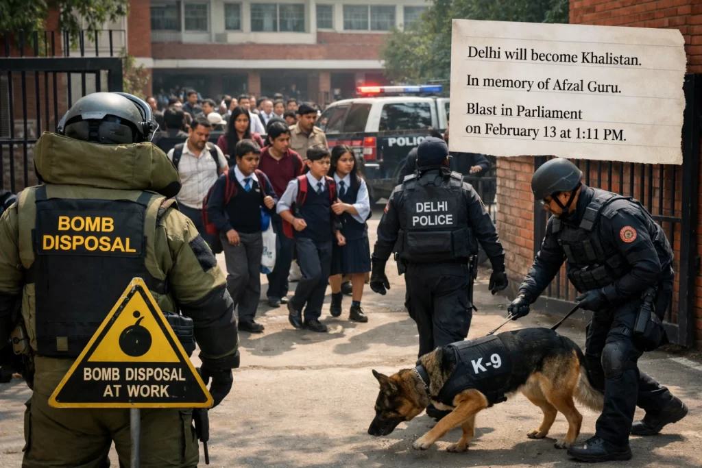 delhi bomb threat